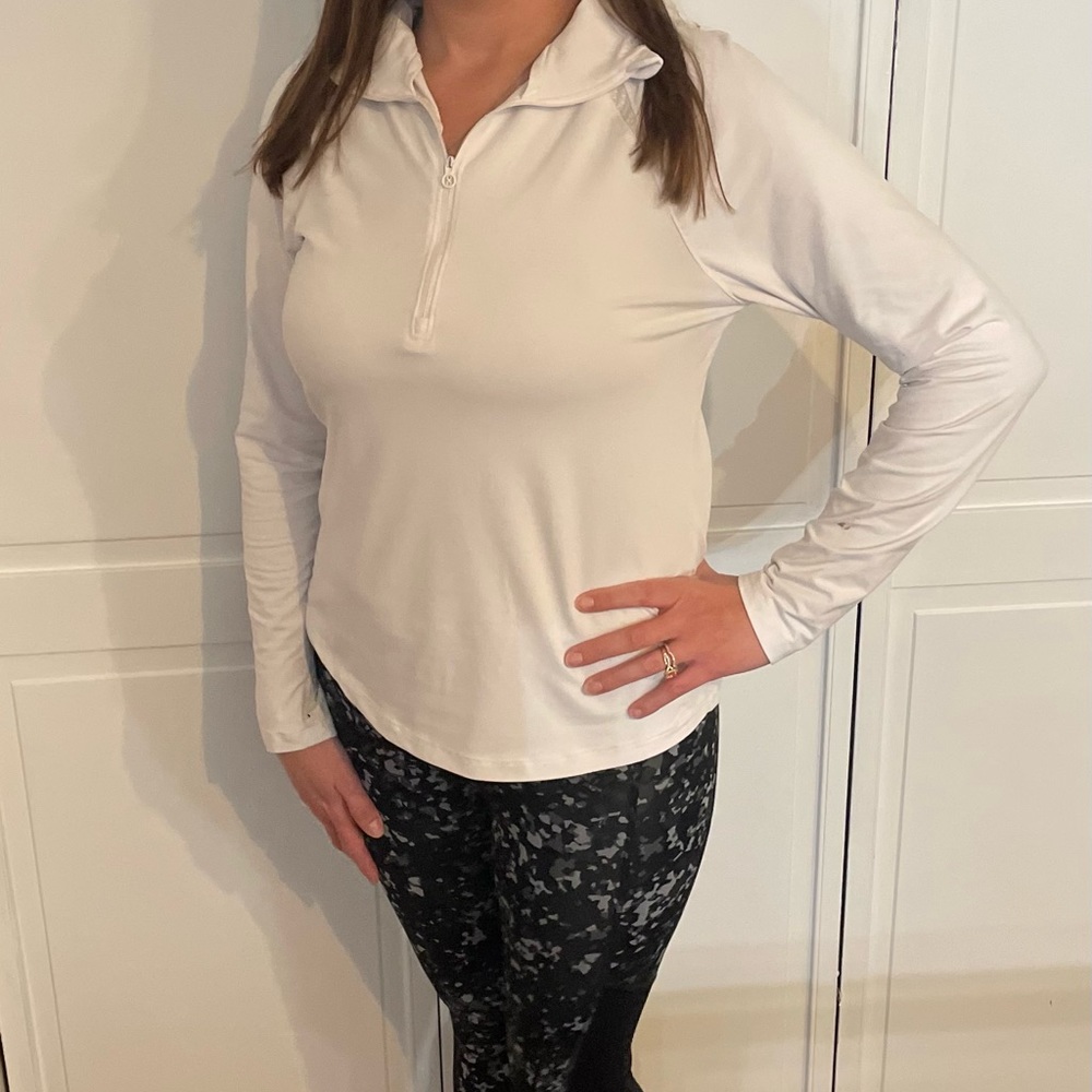 Active wear 3/4 zip top, size medium